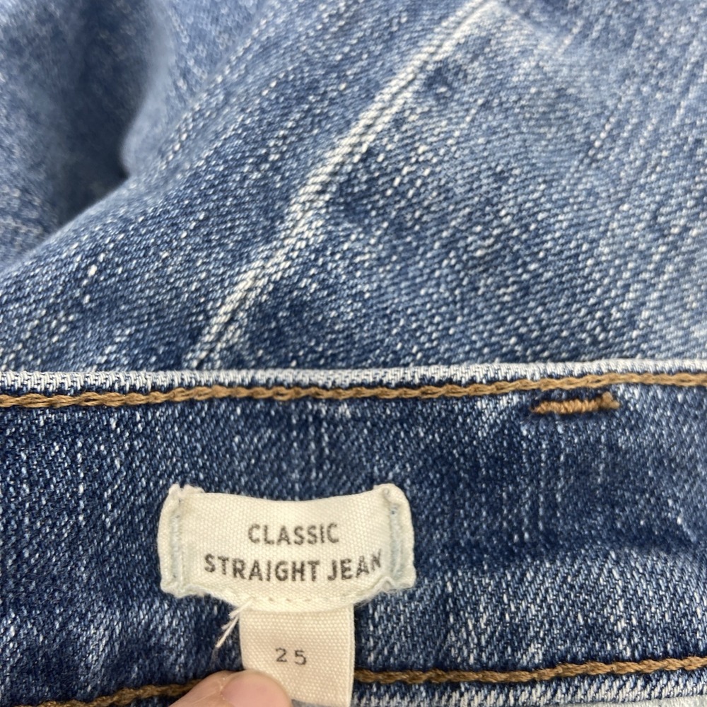 Madewell Classic Straight Jeans Womens 25 Blue Denim Comfort Classic - Picture 5 of 6
